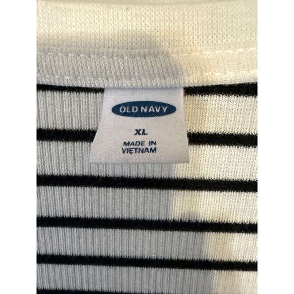 Old Navy Black/White Thermal Henley Sz XL - Picture 3 of 6